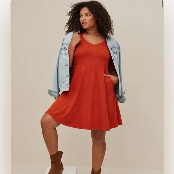 princess polly baby blue dress torrid | Dresses | Torrid Mini Slub Puff Sleeve Skater Dress Cinnamon Stick Brown  Size 5x 28